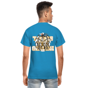 Gildan Ultra Cotton Adult T-Shirt ( T-TRIS THE GEMINI - SCE - LAWLESS - T-SHIRT ) - turquoise