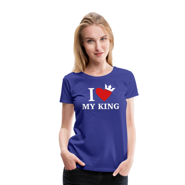 Gildan Ultra Cotton Ladies Adult T-Shirt ( SCE - WARRIORS HEART - T-SHIRT ) - royal blue