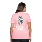 Gildan Ultra Cotton Ladies Adult T-Shirt ( SCE - WARRIORS HEART - T-SHIRT ) - pink