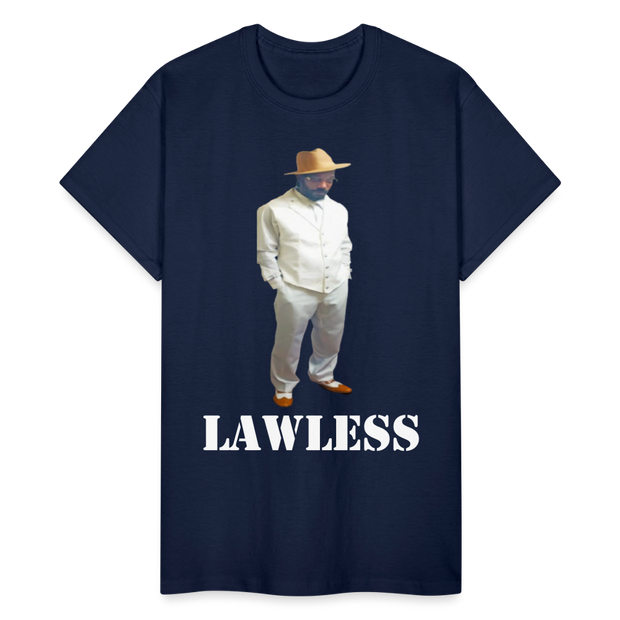 Gildan Ultra Cotton Adult T-Shirt ( T-TRIS THE GEMINI - SCE - LAWLESS - T-SHIRT ) - navy
