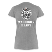 Gildan Ultra Cotton Ladies Adult T-Shirt ( SCE - WARRIORS HEART - T-SHIRT ) - heather gray