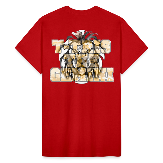 Gildan Ultra Cotton Adult T-Shirt ( T-TRIS THE GEMINI - SCE - LAWLESS - T-SHIRT ) - red