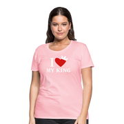 Gildan Ultra Cotton Ladies Adult T-Shirt ( SCE - WARRIORS HEART - T-SHIRT ) - pink