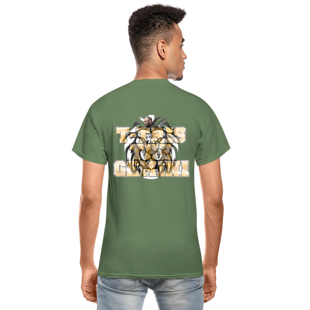 Gildan Ultra Cotton Adult T-Shirt ( T-TRIS THE GEMINI - LAWLESS ALBUM - SCE - WARRIOR - T-SHIRT ) - military green
