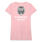 Gildan Ultra Cotton Ladies Adult T-Shirt ( SCE - WARRIORS HEART - T-SHIRT ) - pink