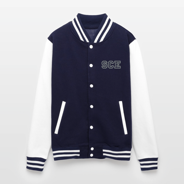 ADW is Just Hoods - SCE - VARSITY JACKET - navy/white