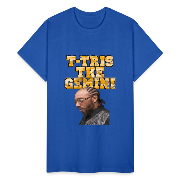 Gildan Ultra Cotton Adult T-Shirt ( T-TRIS THE GEMINI - WE KINGS - FEAT. K-MAR - T-SHIRT ) - royal blue