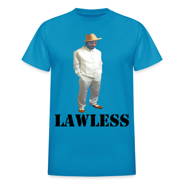 Gildan Ultra Cotton Adult T-Shirt ( T-TRIS THE GEMINI - LAWLESS ALBUM - SCE - WARRIOR - T-SHIRT ) - turquoise